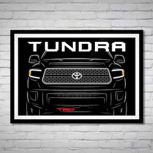 Toyota Tundra Line Art Poster | Multiple Sizes