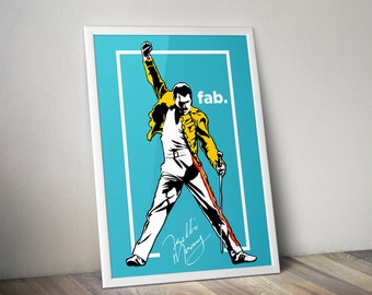 Freddie Mercury | Queen | The Show Must Go On | Poster