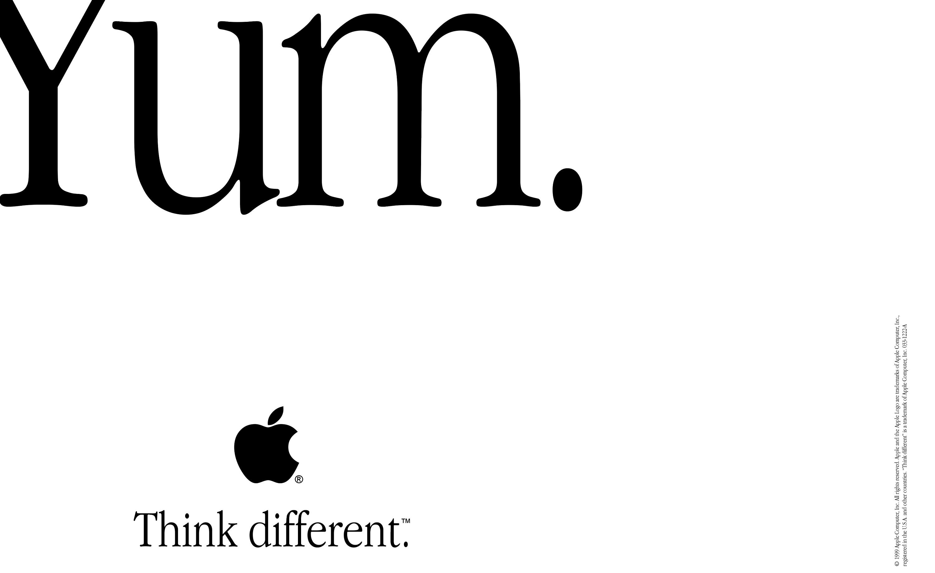 Apple - 激レア Apple 5色 iMac ポスター Apple 'YUM' Poster Print. Retro APPLE YUM Poster. Vintage