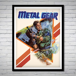 Metal Gear/Metal Gear Solid Box Art Poster | Remaster