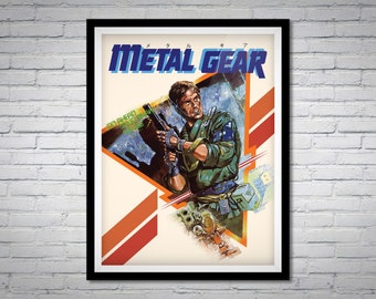 Metal Gear/metal Gear Solid Box Art Poster | Remaster - Etsy