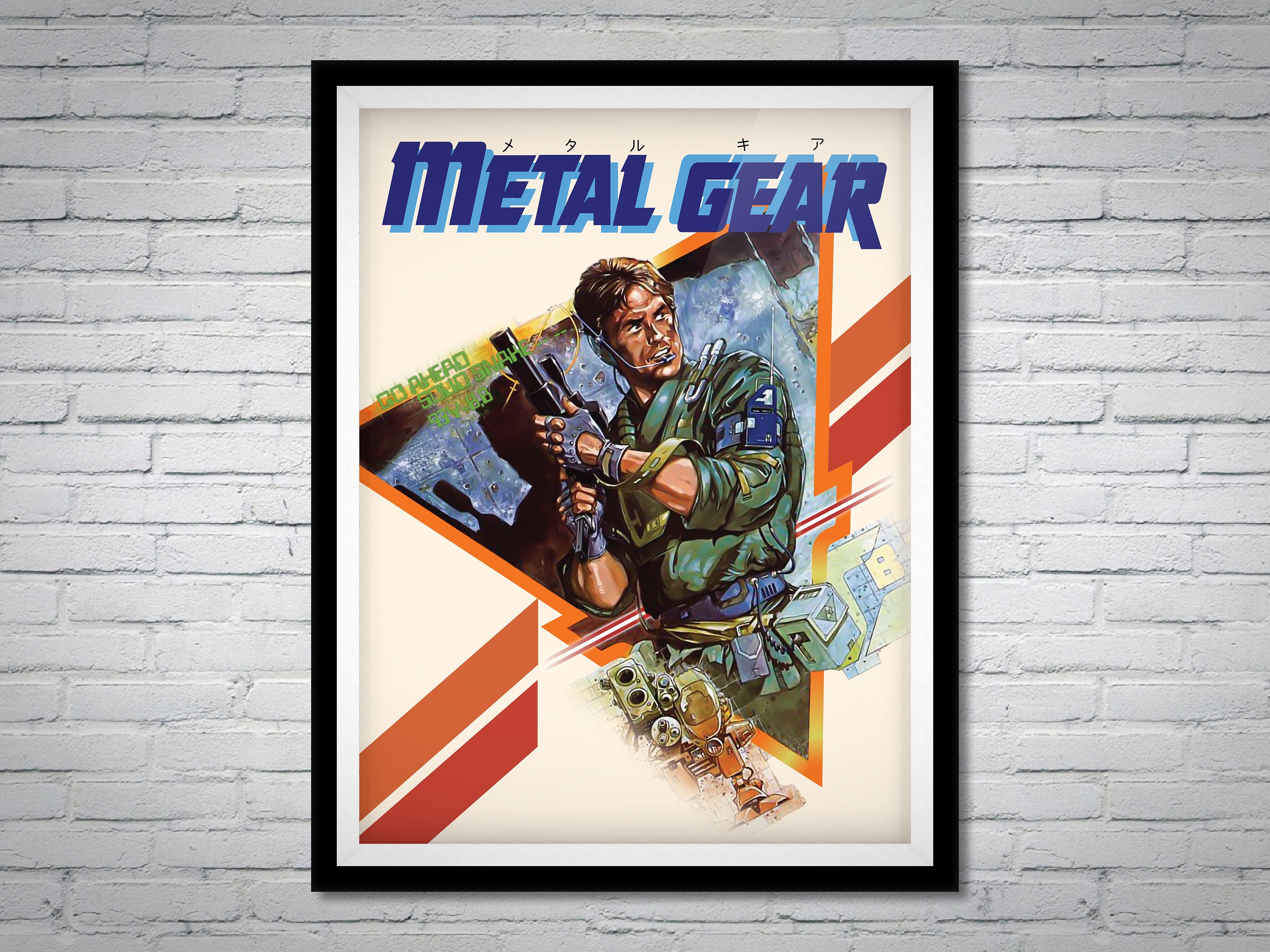 Metal Gear/metal Gear Solid Box Art Poster | Remaster - Etsy