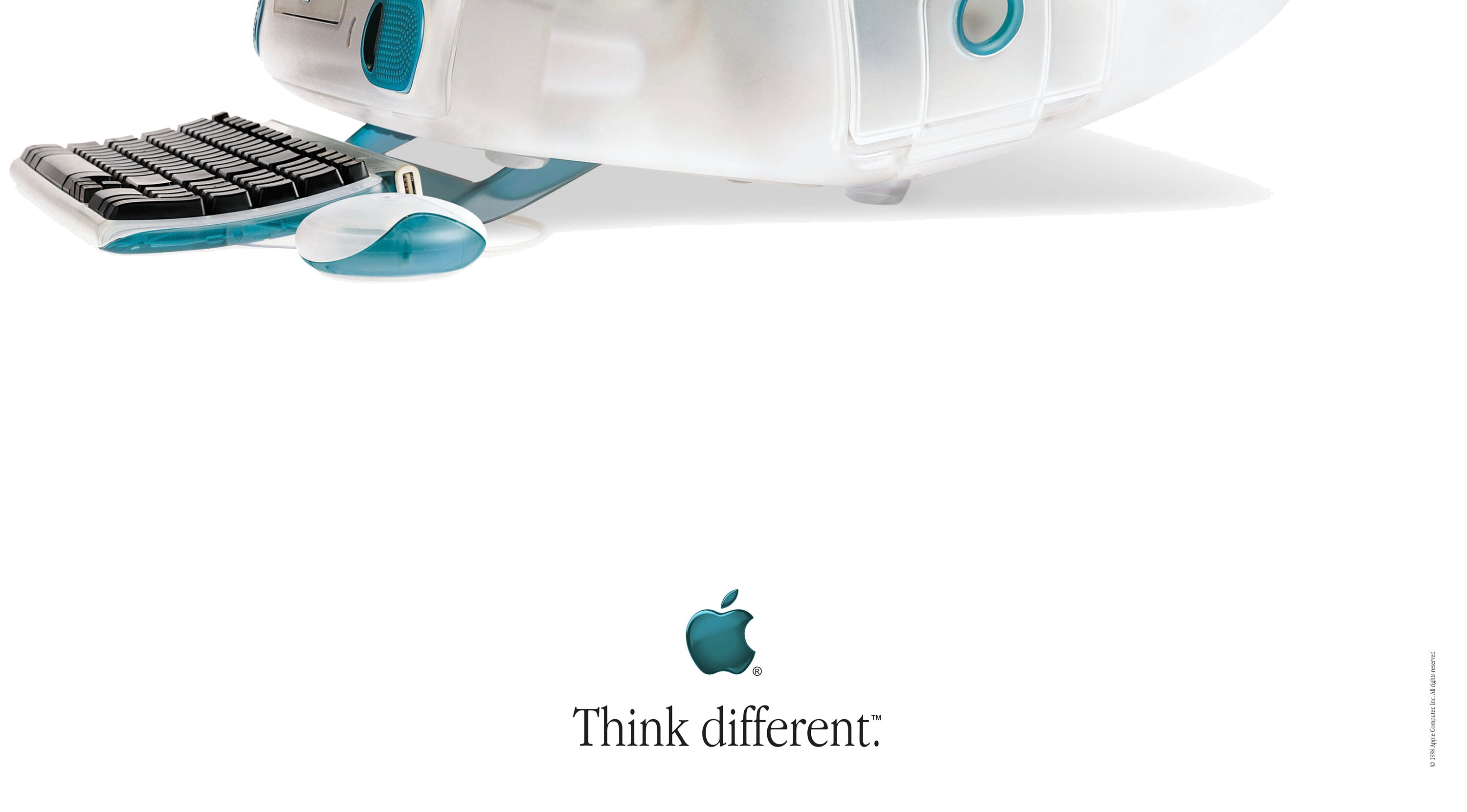 Classic Apple Imac Poster | Bondi Blue | Multiple Sizes