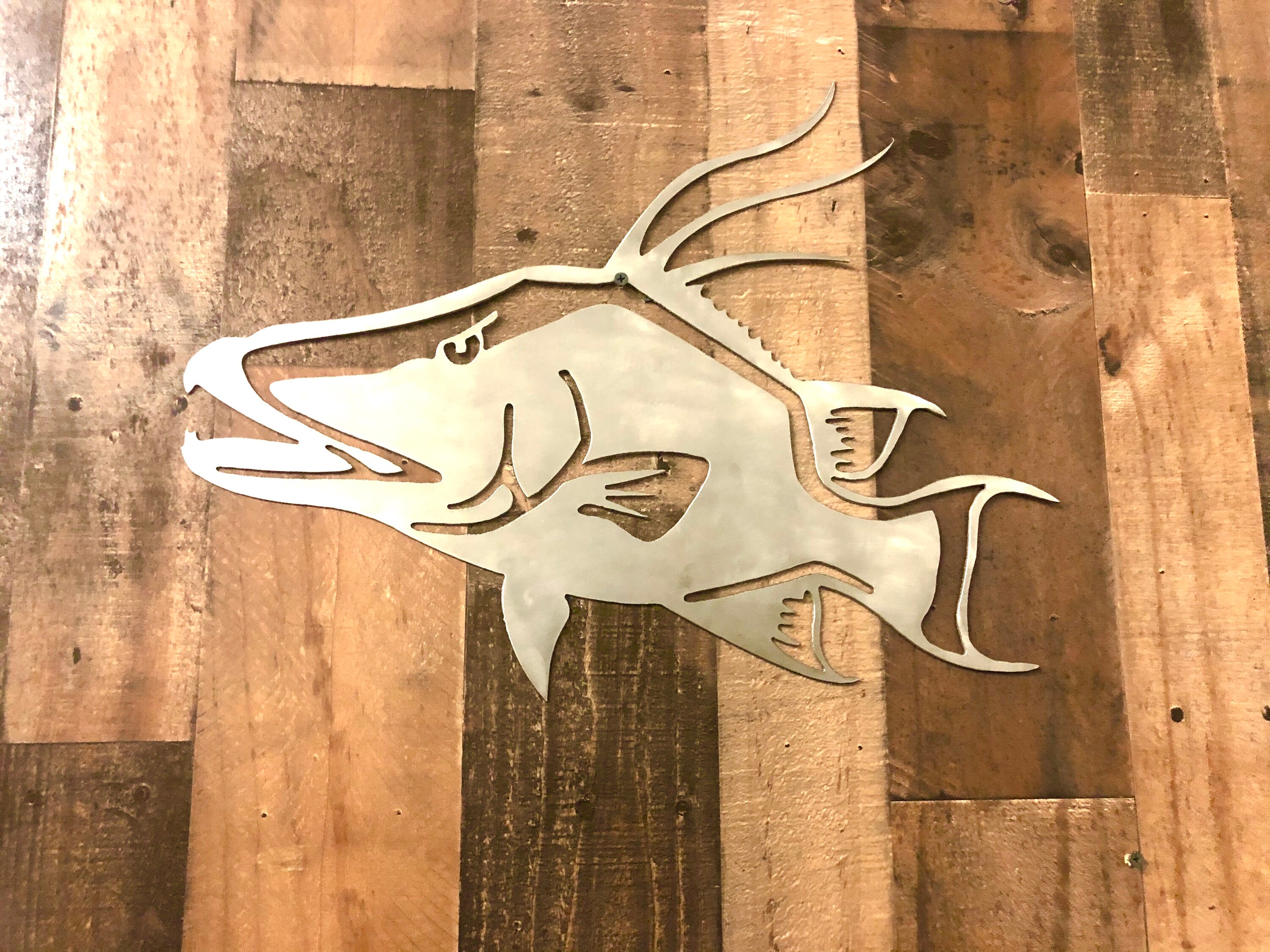 Metal fish art Hogfish Metal Art Aluminum Fish Home Etsy