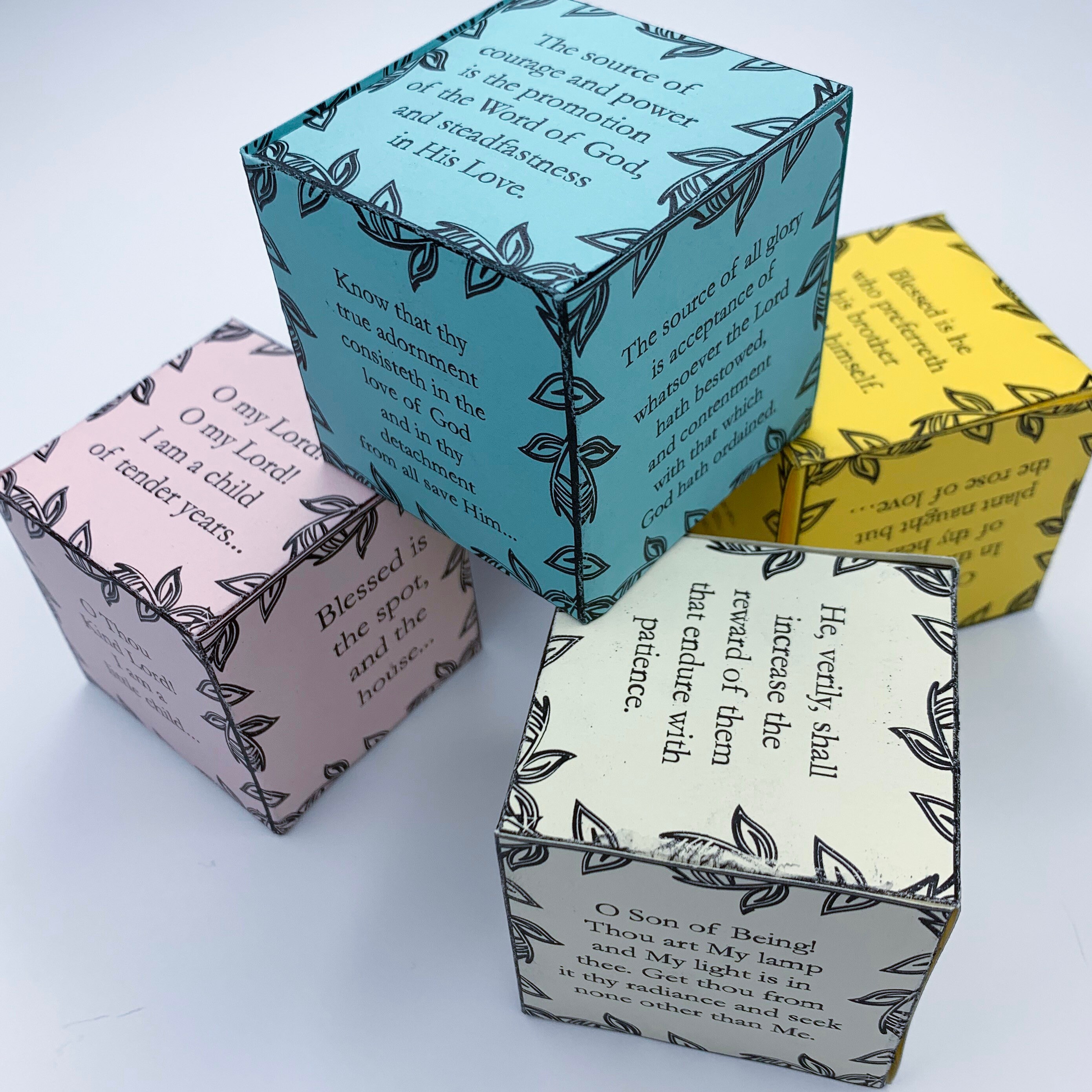 Baha'i Children's Class PRINTABLE Prayer Dice - Etsy