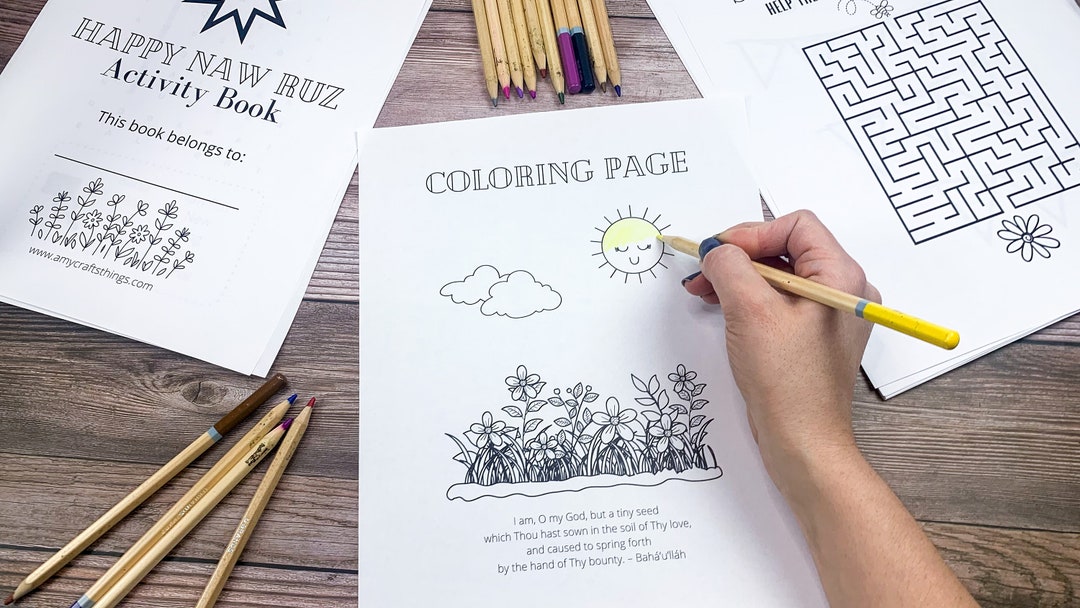 Naw Ruz PRINTABLE Kids Activity Packet Baha'i Inspired Children's ...