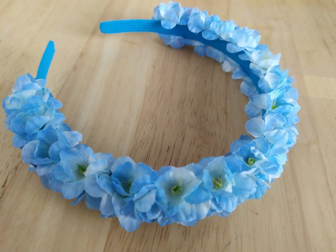Blue Flower Crown Hair Accessories - wide 7