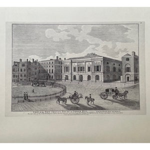 Vintage London Print, 1975, (40x30cm) London In The 18th C, Trinity House, Old Prints, Antique Prints, Vintage Prints, Original Prints,