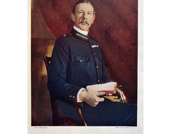 1900 Military Print, SIR H E COLVILE, Antique Military, Soldier, Army & Navy Print, Vintage Print, Original Prints, Military Art, Generals,