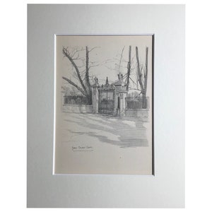 1912 Antique Print ,Cambridge,Johns College Gates, Antique Print,Old Print, Vintage Print, Cambridge Art, Old Art, Architectural Print