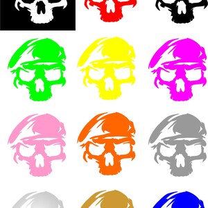 US Army Ranger Skull Vinyl Decal - Etsy