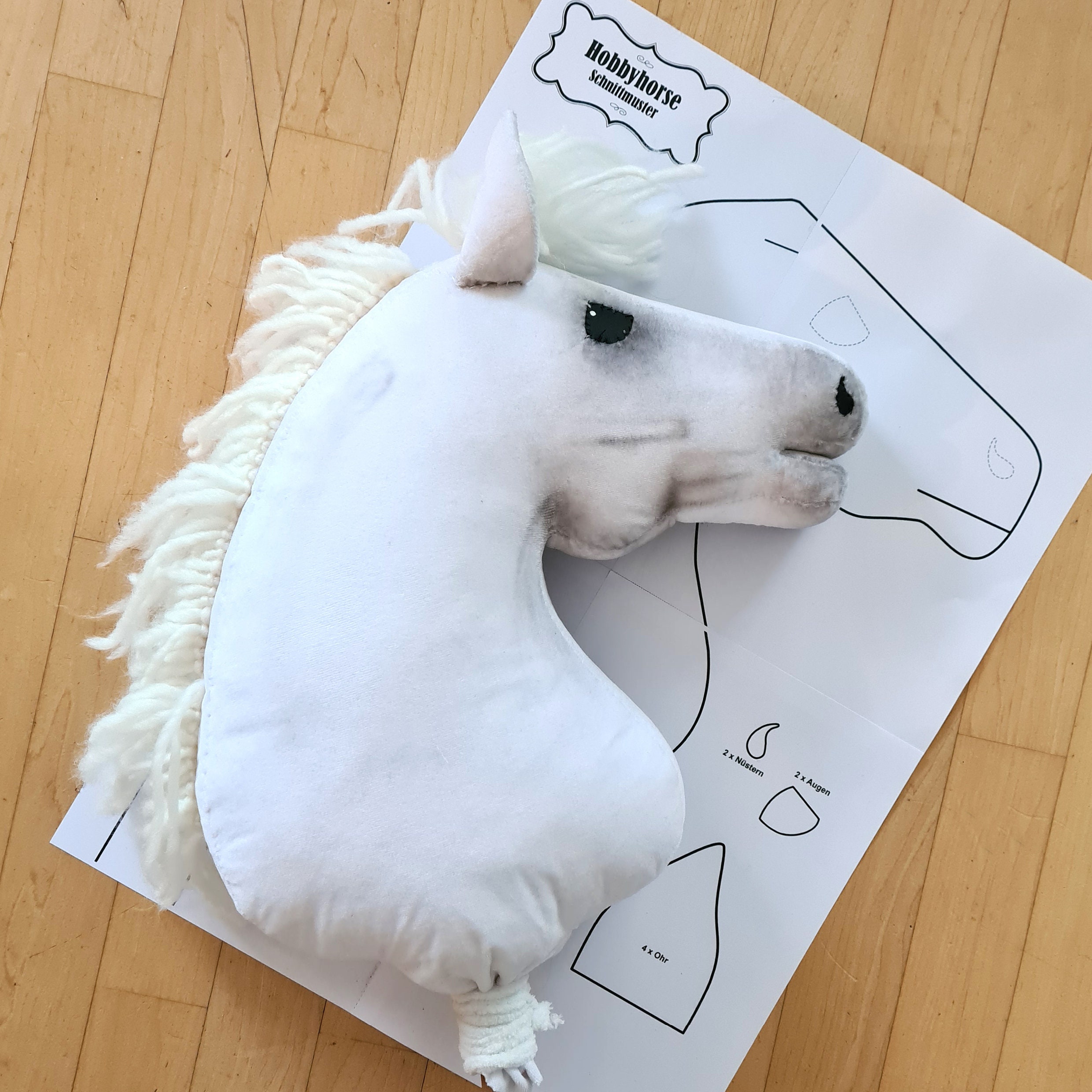 Printable Hobby Horse Head Template