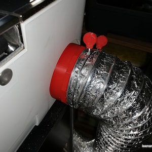 Glowforge STL Vent Exhaust hose clamp 3D Printer