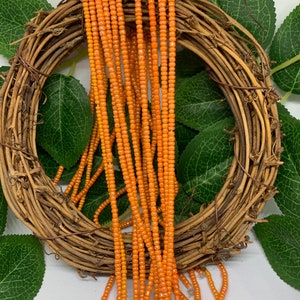 Adjustable ~50 inches waist beads strand made with 100% organic cotton (One strand) &quot;FANTA&quot;