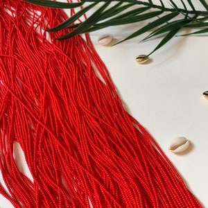 Adjustable ~50 inches waist beads strand made with 100% organic cotton (One strand) “TRUE BLOOD”