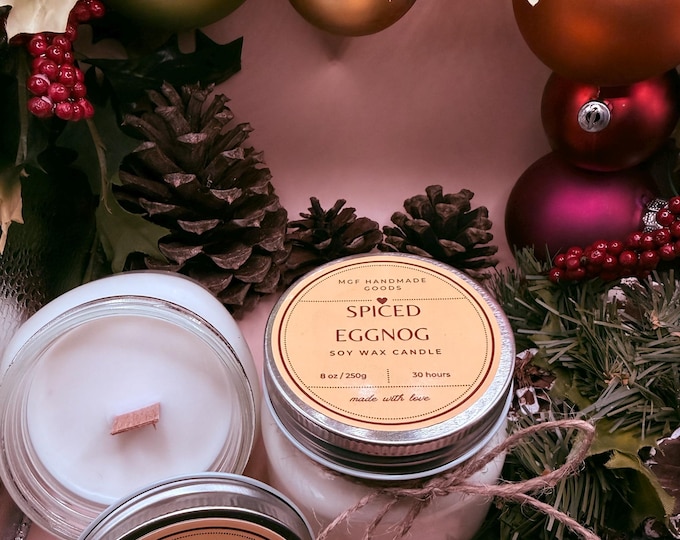 Spiced Eggnog Soy Wax Candle