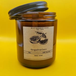 Grapefruit Juice Soy Candle