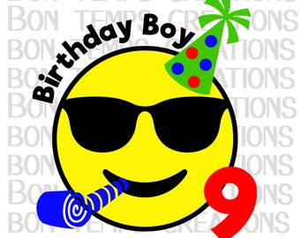 Download Emoji Birthday Svg Etsy
