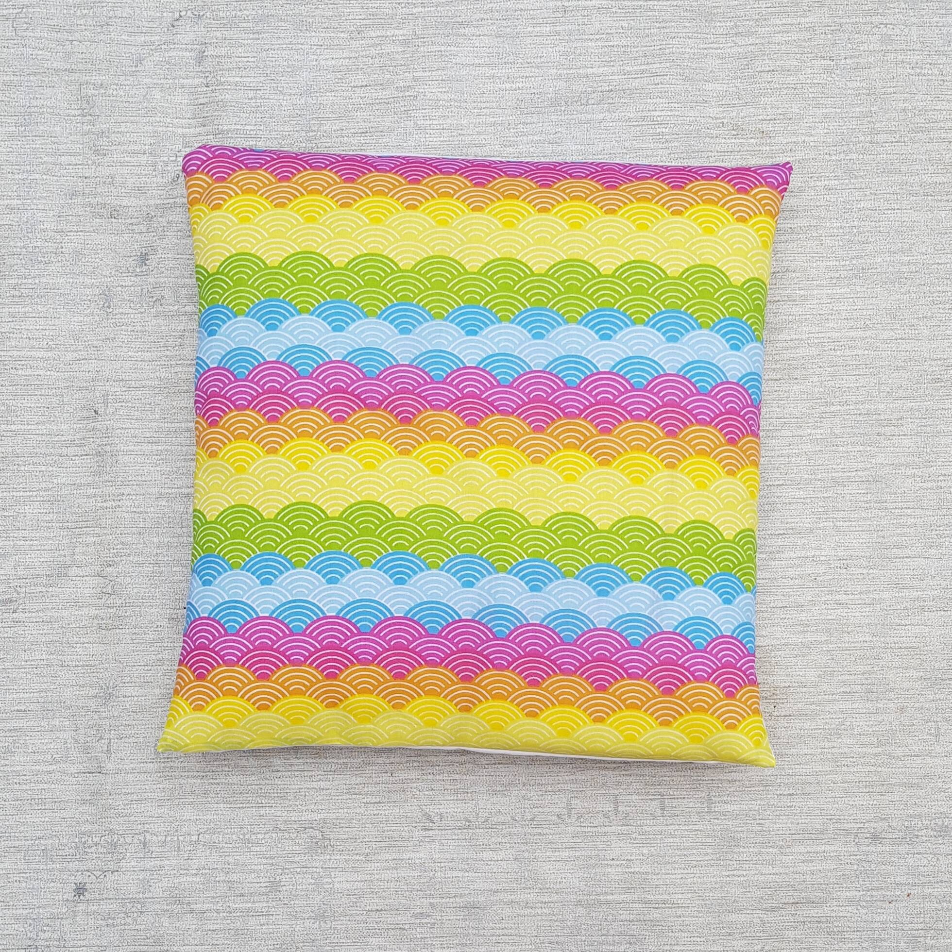 Rainbow cushion cover shell pattern custom size cushion Etsy