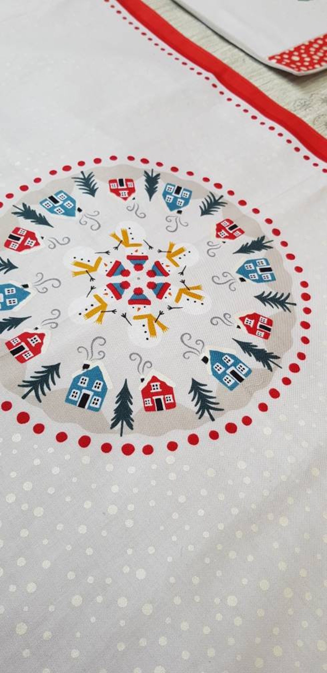 Christmas Table Runner and Placemats Set Etsy UK