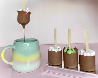 XL hot chocolate stirrer - hot chocolate gift - mint aero hot chocolate- Terrys chocolate orange -marshmallow hot chocolate