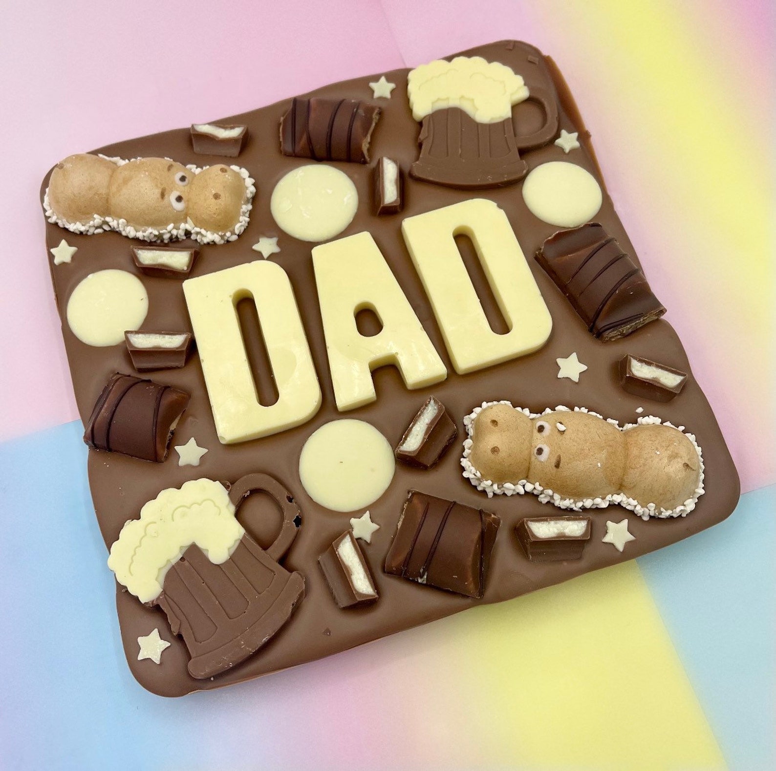 Dad chocolate slab Dad birthday gifts chocolate gifts for Etsy