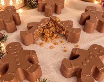 Stuffed chocolate gingerbread man