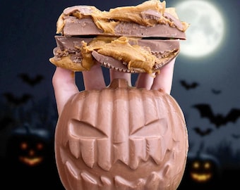 Stuffed Halloween chocolate pumpkin
