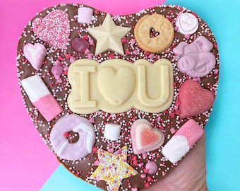 I love you Belgian chocolate heart