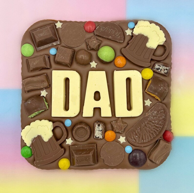 Dad Chocolate Slab Dad Birthday Gifts Chocolate Gifts for Etsy UK