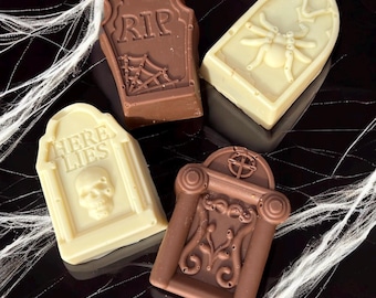 Halloween stuffed chocolate gravestone