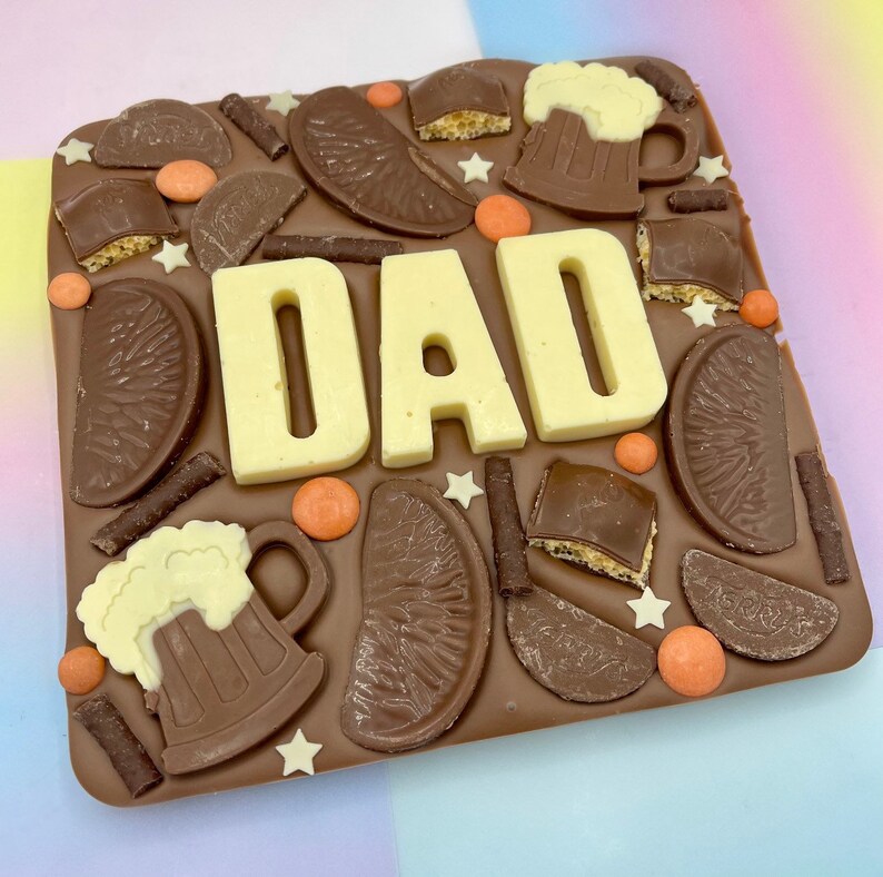 Dad Chocolate Slab Dad Birthday Gifts Chocolate Gifts for Etsy UK