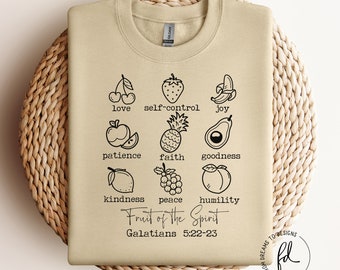 Fruit of the Spirit svg - Christian Shirt svg - Faith svg - Bible Verse svg - Jesus svg - Wildflower svg - Holy svg - svg files for Cricut