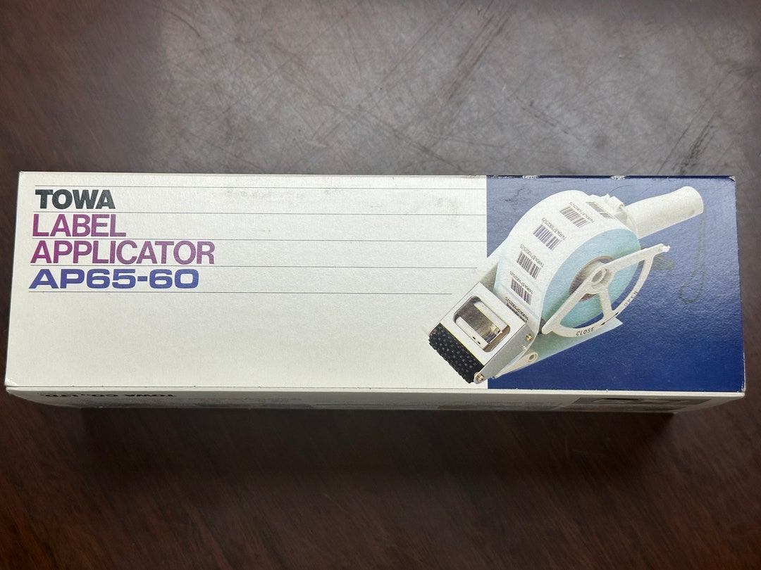 Towa AP65-60 Label Dispenser Hand Held Applicator Wide Labeler Tach-it ...