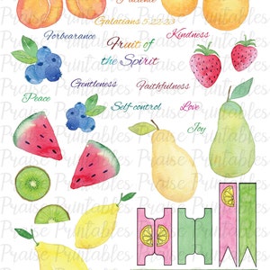 Fruit of the Spirit bible journaling printable kit, prayer journal, faithdex, praiseprintables