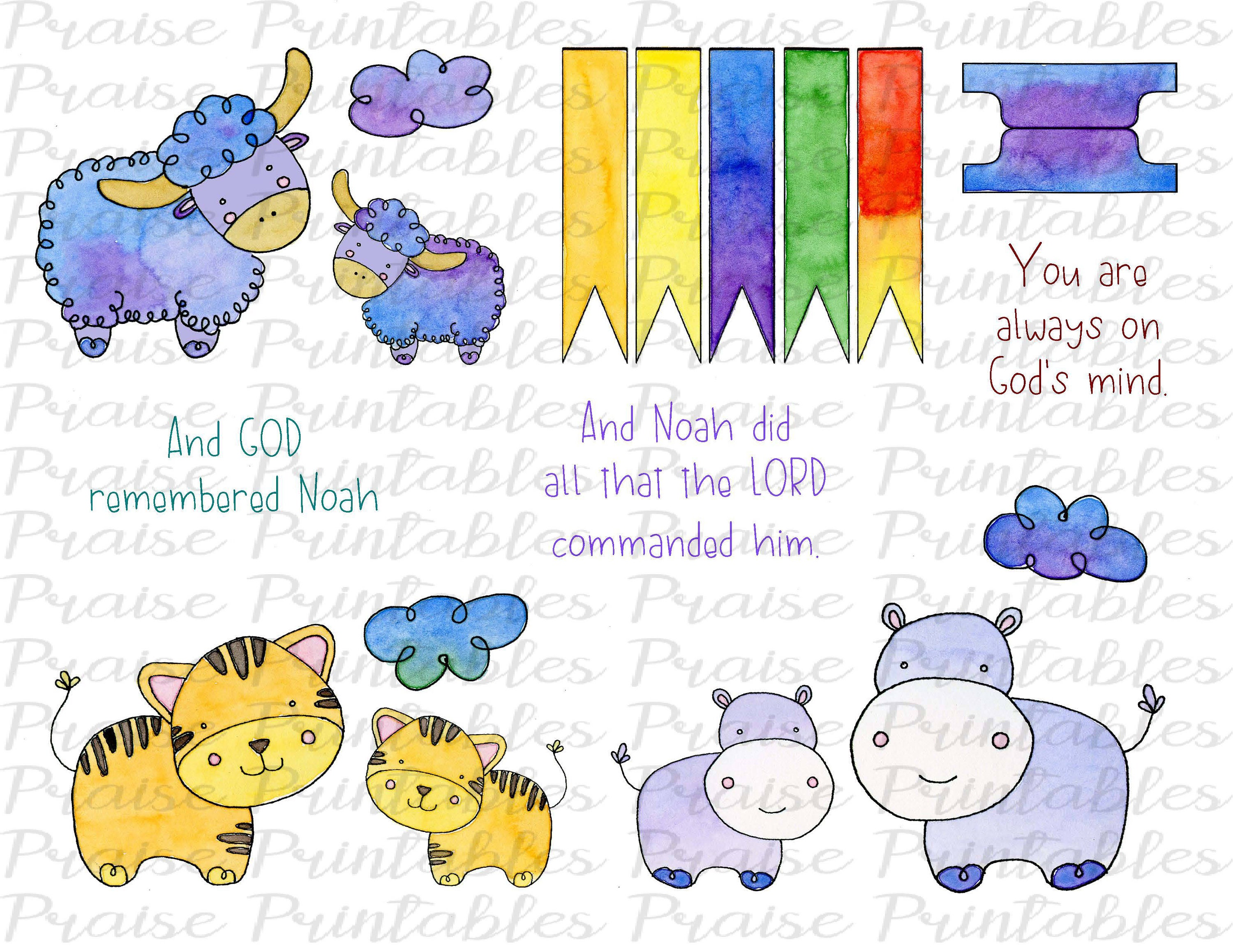 Noah's Ark Bible Journaling Kit Printable Prayer Journal - Etsy Canada