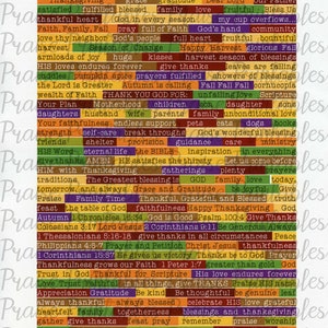 The Signature 30 Days of Gratitude Collection Great for any journaling Bibles printable stickers. Digital Gratitude Autumn Trees