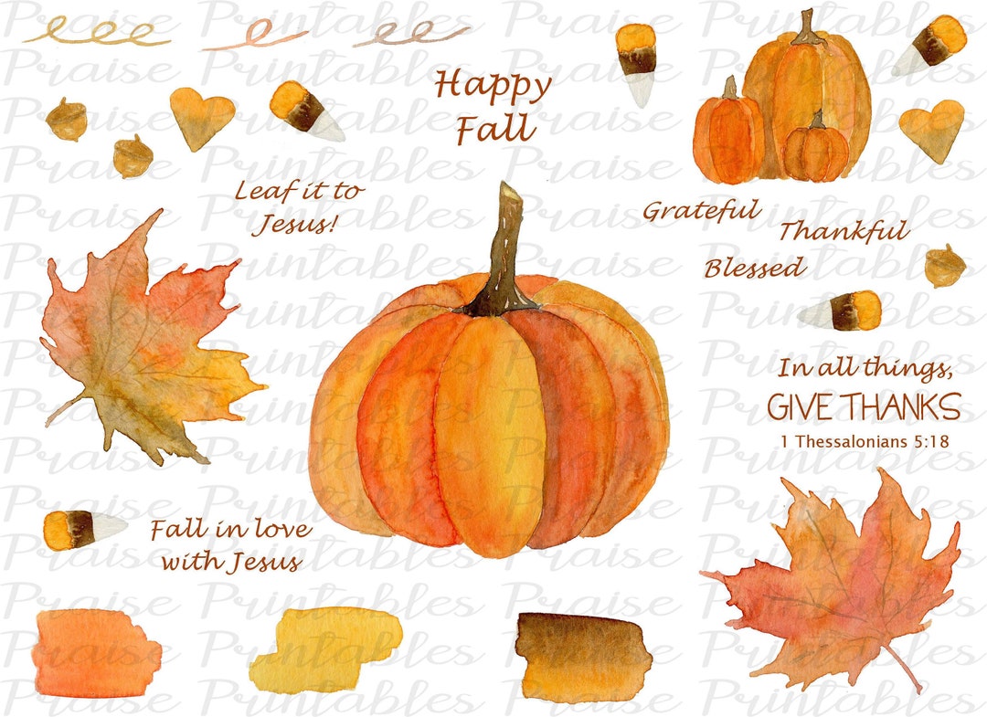 Happy Fall Bible Journaling Printable Kit, Prayer Journal, Faithdex ...