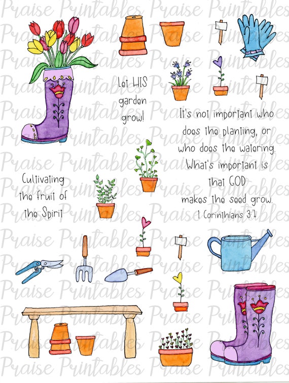 Garden Faith Bible Journal Kit Printable Prayer Journal - Etsy