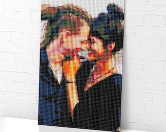 Benutzerdefiniertes Geschenk / Pixel-Kunst-Mosaik von Foto / individuelles Ziegelstein-Mosaik / Puzzle / Ziegelporträt / Geschenk für die Feiertage / Box-Set mit 6144 Bricks