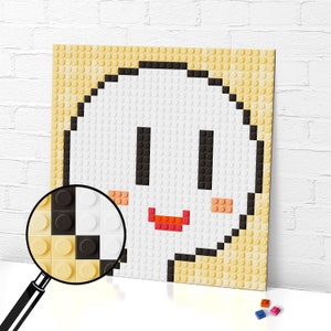 I Love you Mom Meme Pixel Art/ Brick mosaic/ Gift for friends/ 10 x 10 inch (25,5 x 25,5 cm)
