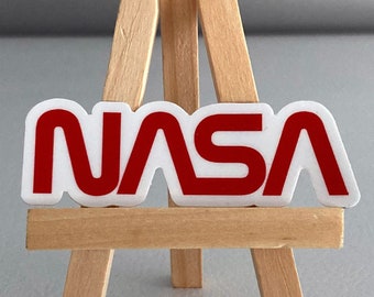 NASA Logo - Worm - High Quality Vinyl Sticker