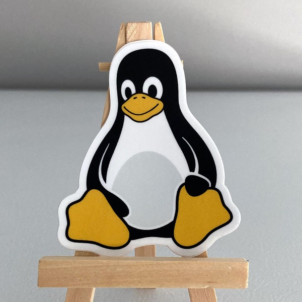 Linux Penguin (Tux) - High Quality Vinyl Sticker. Great on Car, Laptop, Window, and more.