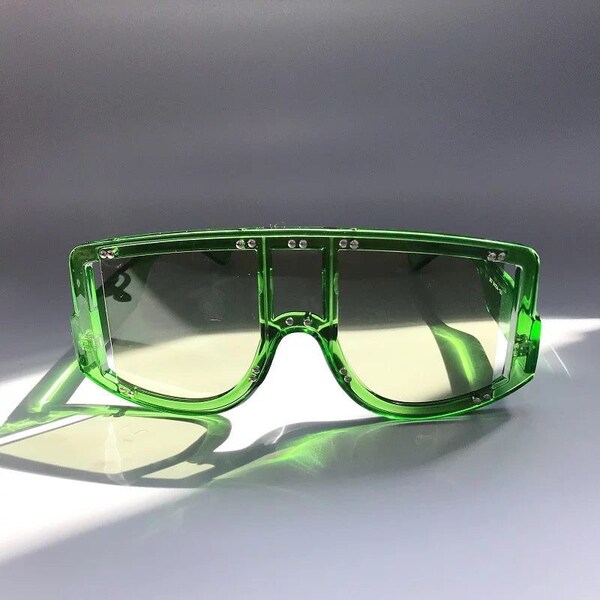 Green Retro Sunglasses