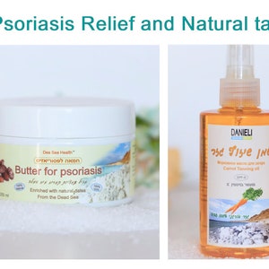 Home Spa Set, Organic Carrot Oil and Dates Body Butter, All Natural, Dry Skin, Psoriasis Relief, Dead Sea Minerals, Mud, Dates, Travel, Gift