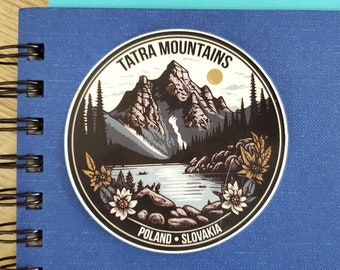 Tatra Mountains Sticker Tatry Poland Slovakia Hiking Sticker