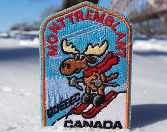 Mont Tremblant Skiing Moose Patch Canada Patch Skiing Patch Winter Patch