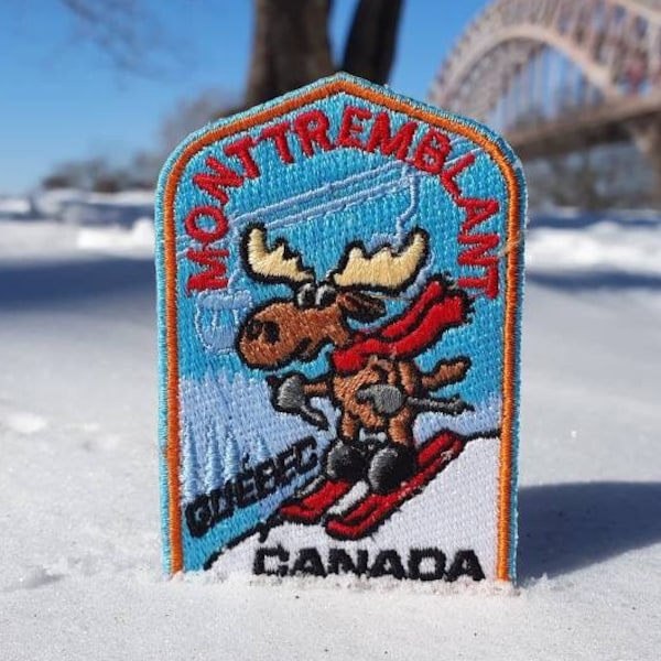 Mont Tremblant Skiing Moose Patch Canada Patch Skiing Patch Winter Patch