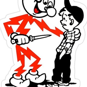 Reddy Kilowatt Patch - Remember Kids Electricity Will Kill You! Electrician Patch for Jackets Vintage Patch Gift for Electrician image 5