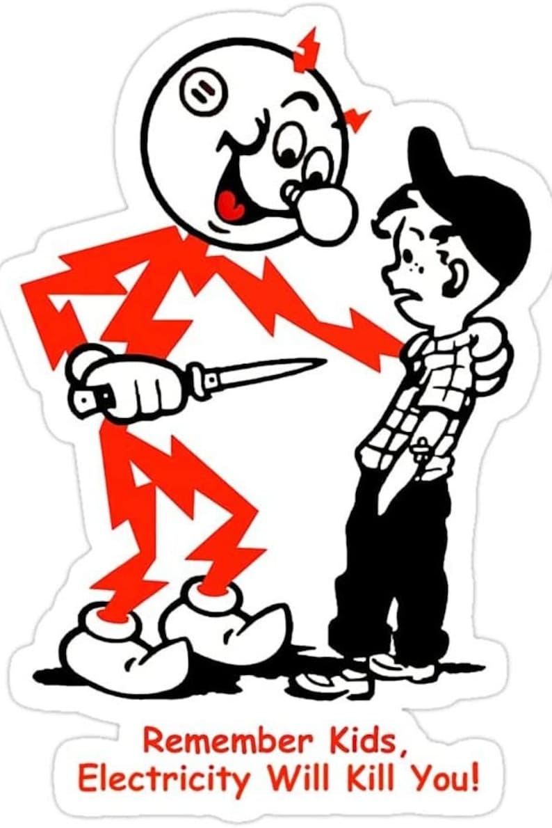 Reddy Kilowatt Patch - Remember Kids Electricity Will Kill You! Electrician Patch for Jackets Vintage Patch Gift for Electrician image 5